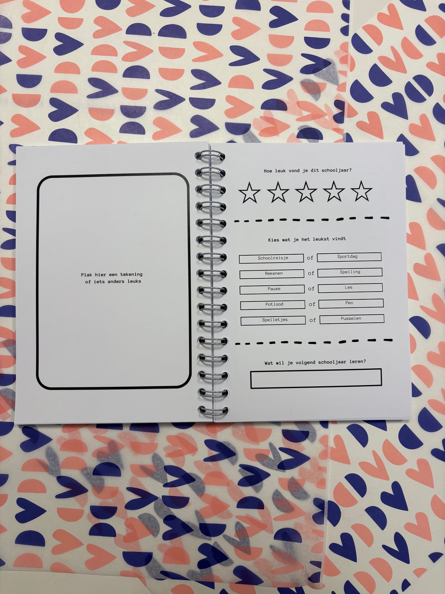 Schoolfotoboek - zwart/wit