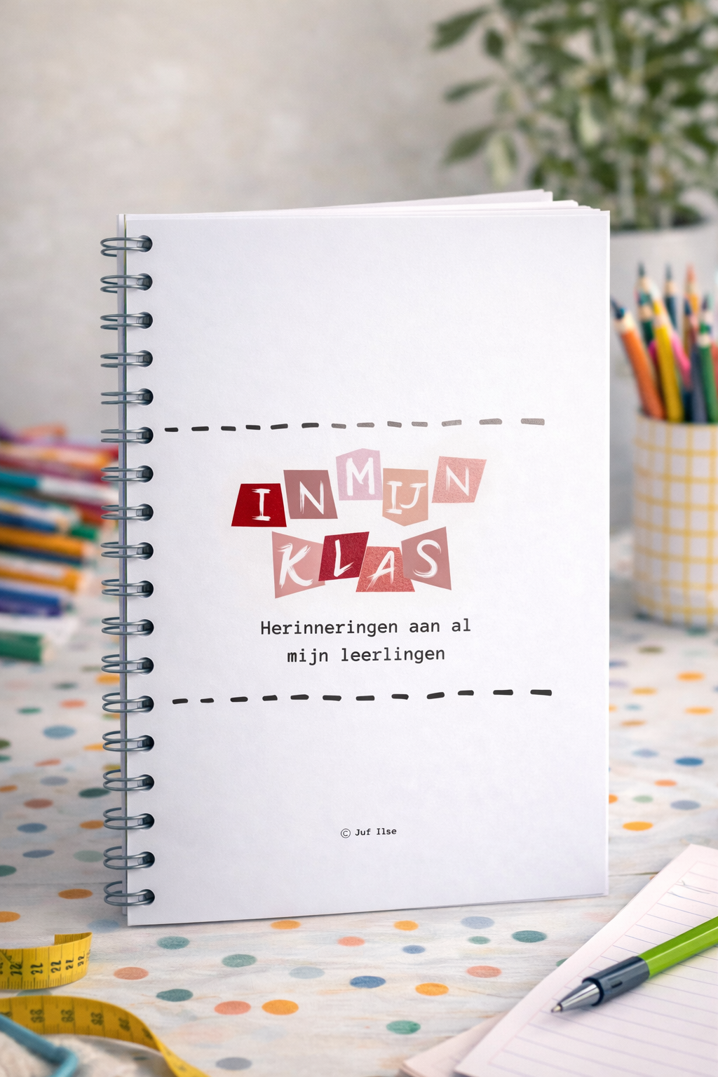 B-keuze Leerkrachten schoolfotoboek - Roze/rood