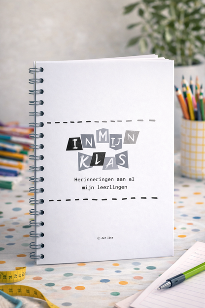 B-keuze Leerkrachten schoolfotoboek -  zwart/wit