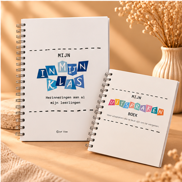 Voordeelset Leerkracht – Leerkrachtenfotoboek blauw + Uitsprakenboekje