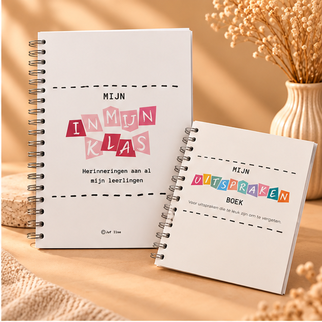 Voordeelset Leerkracht – Leerkrachtenfotoboek roze + Uitsprakenboekje