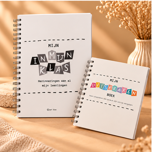 Voordeelset Leerkracht – Leerkrachtenfotoboek zwart/wit + Uitsprakenboekje