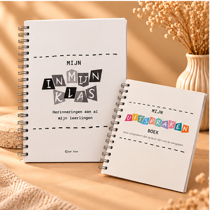 Voordeelset Leerkracht – Leerkrachtenfotoboek zwart/wit + Uitsprakenboekje