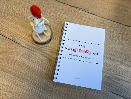 Basisschool invulboek - roze/rood